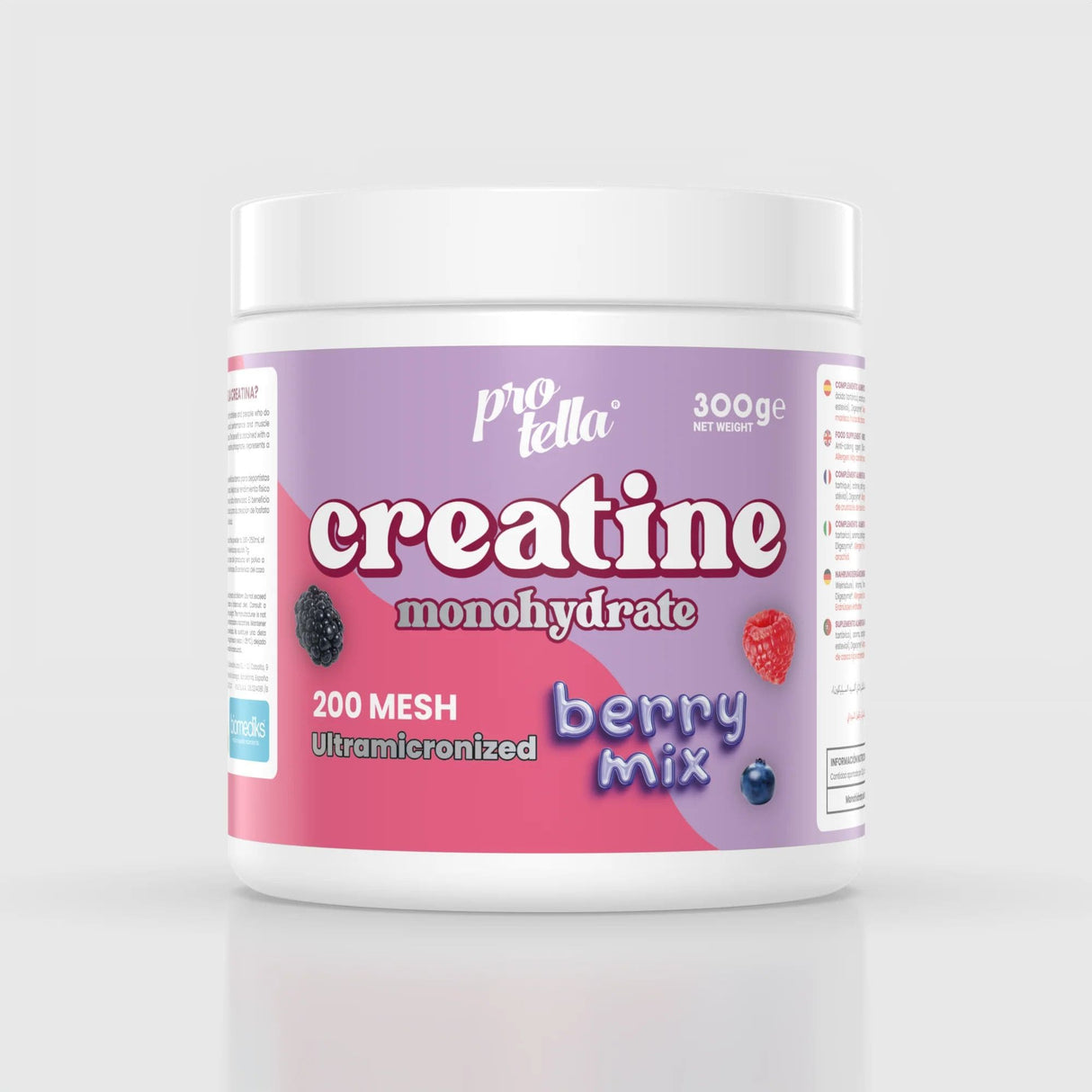 Creatina Mesh 200 Berry Mix 300g – Protella