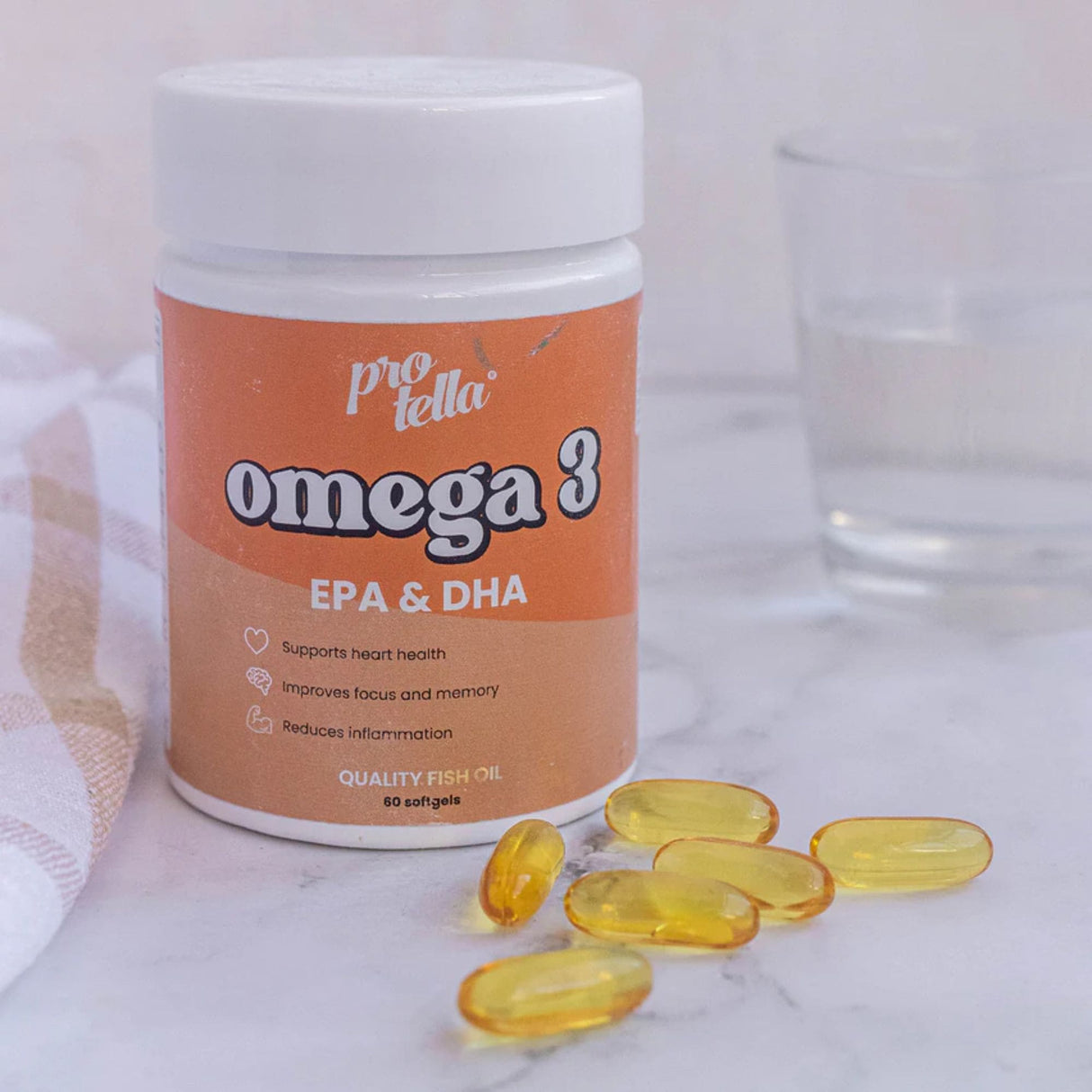 Omega 3 EPA & DHA – 60 Capsules (Protella®)