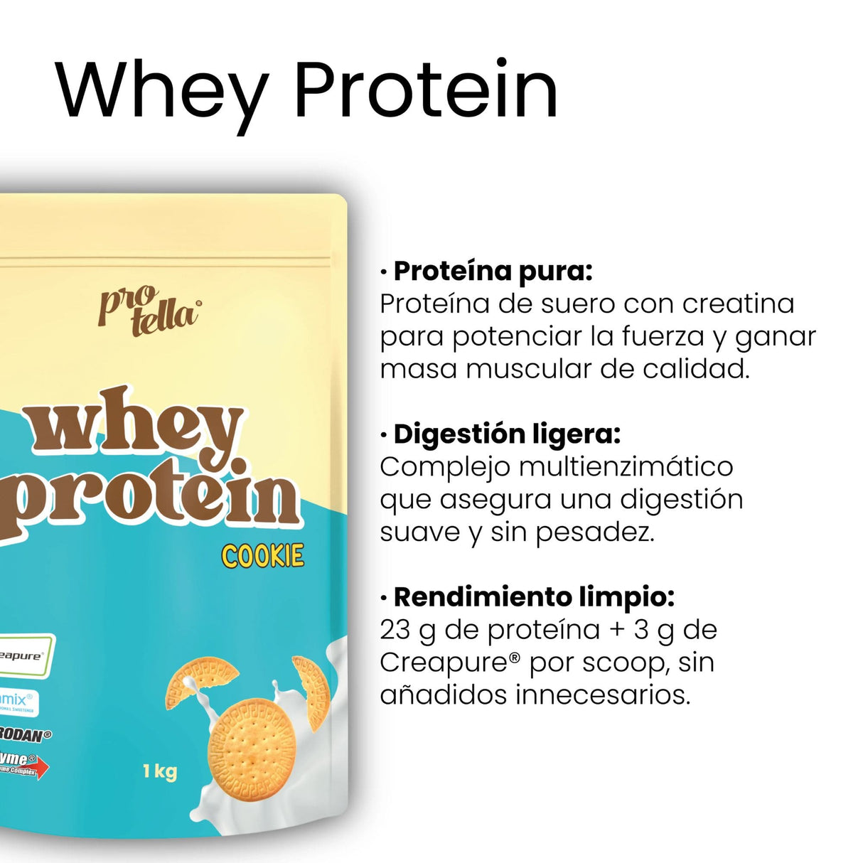 Whey Protein American Cookie 1kg – Protella