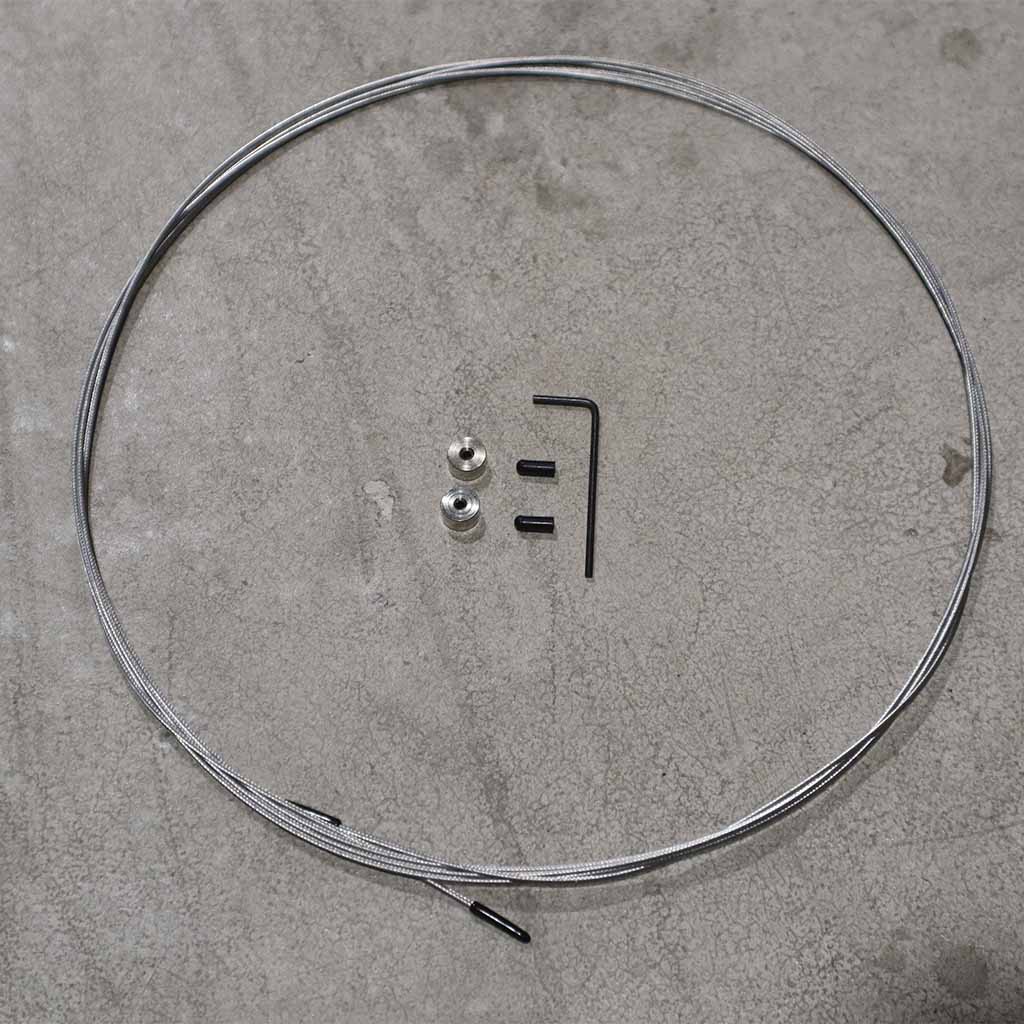 Cable De Acero 1,6 Mm.  ( 3 Metros ) + Kit Para Comba Flow V1