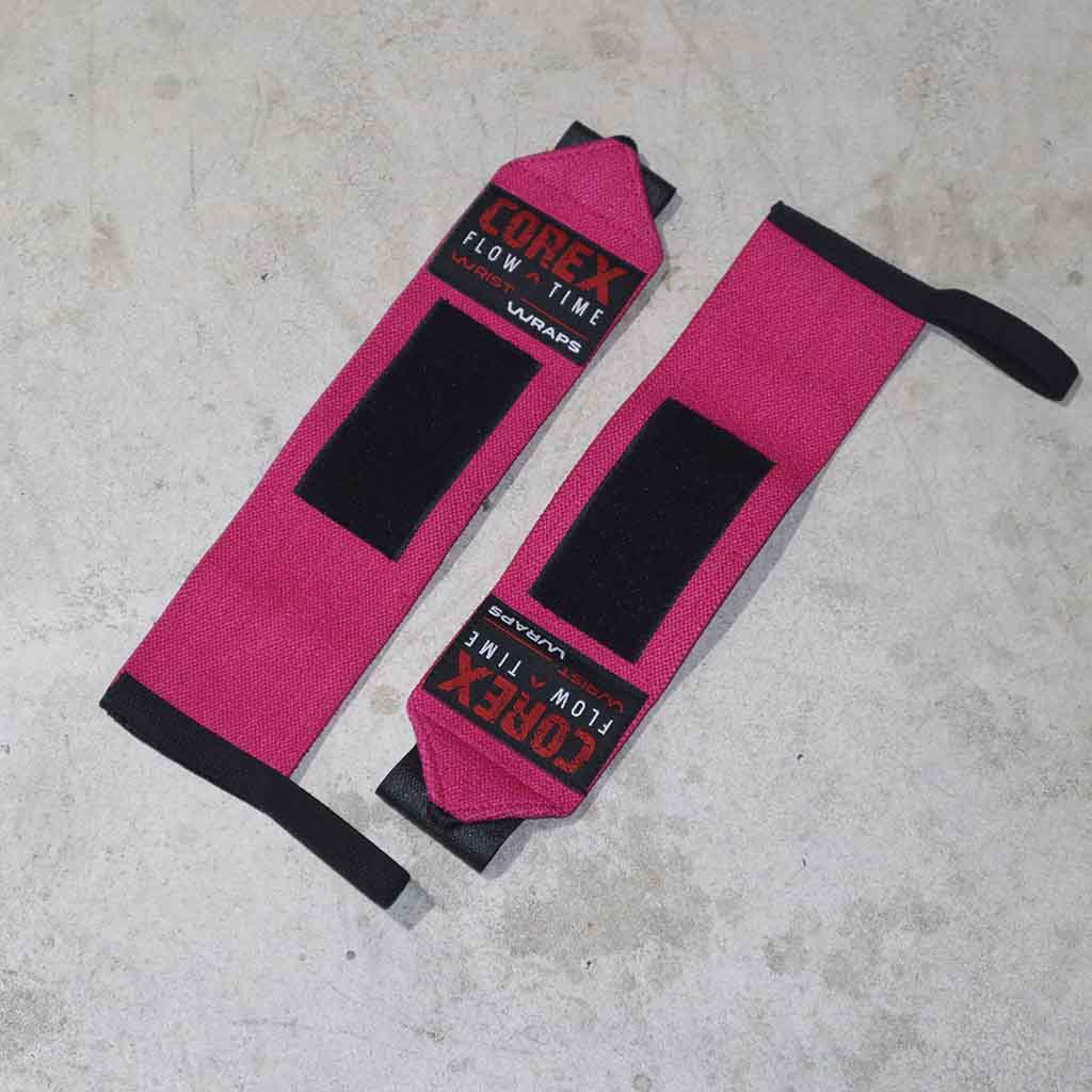 Muñequeras Elásticas Fucsia - COREX SPORT FITNESS
