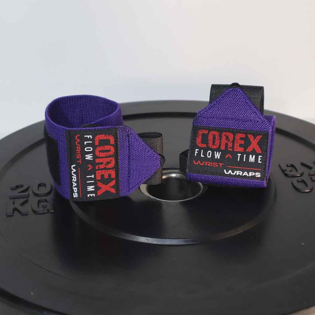 Muñequeras Elásticas Lila - COREX SPORT FITNESS