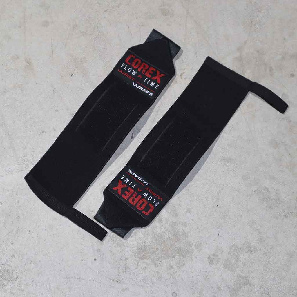 Muñequeras Elásticas Negro - COREX SPORT FITNESS