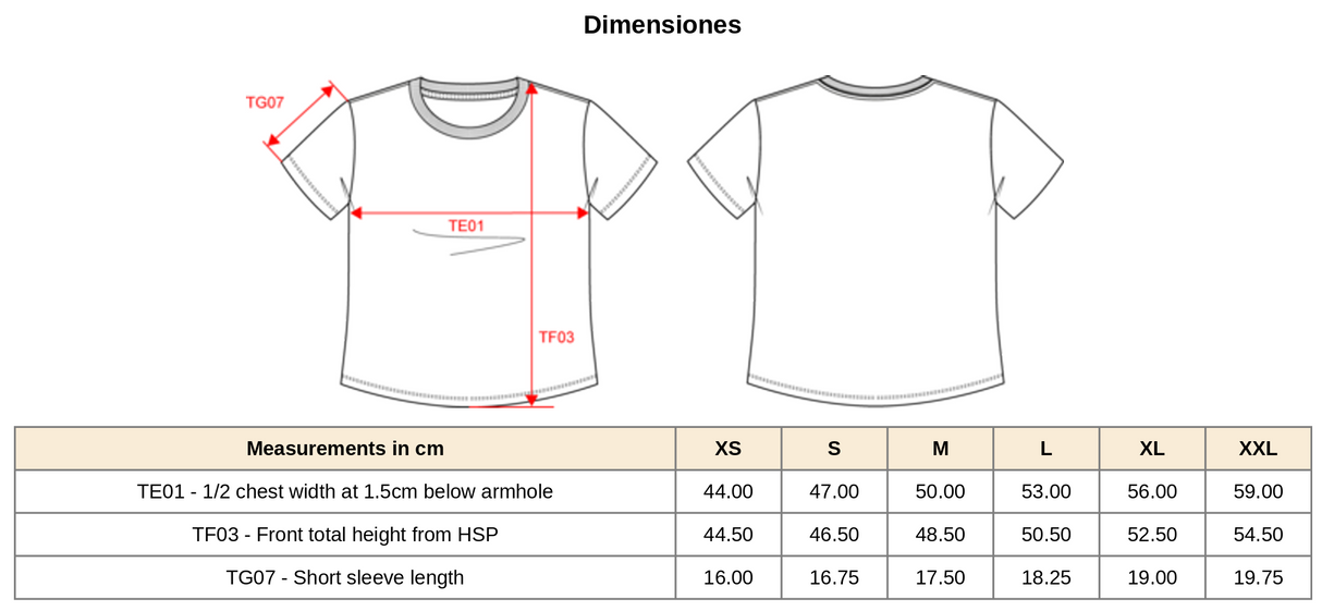 Camiseta Chica 130 Tri-Blend Crop Top