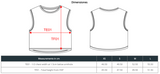 Camiseta Crop Chica Orgánica 165 Sin Mangas