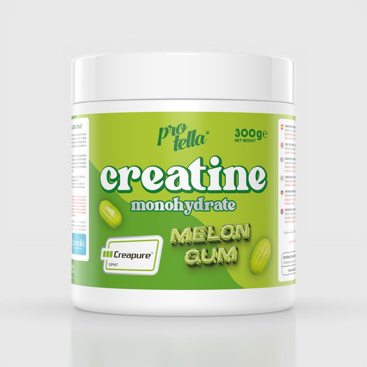 Creatina Creapure® Melon Gum 300g – Protella