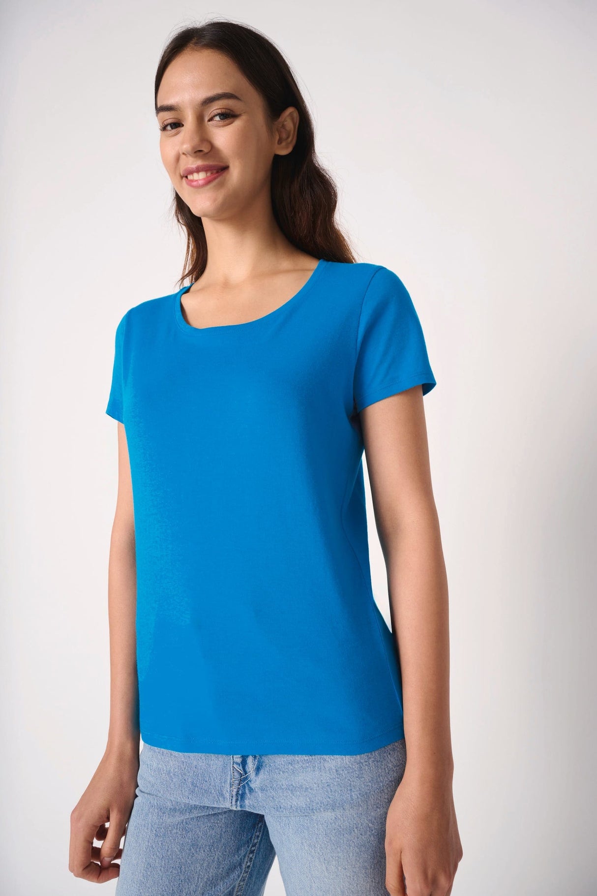 Camiseta Chica Básica 100% Algodón