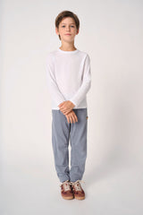 Camiseta Infantil Básica 100% Algodón Manga Larga