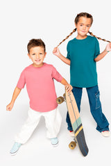 Camiseta Infantil Algodón Orgánica Hombros Caidos Oversize