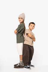Camiseta Infantil Algodón Orgánica Hombros Caidos Oversize