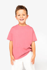 Camiseta Infantil Algodón Orgánica Hombros Caidos Oversize