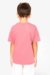 Camiseta Infantil Algodón Orgánica Hombros Caidos Oversize