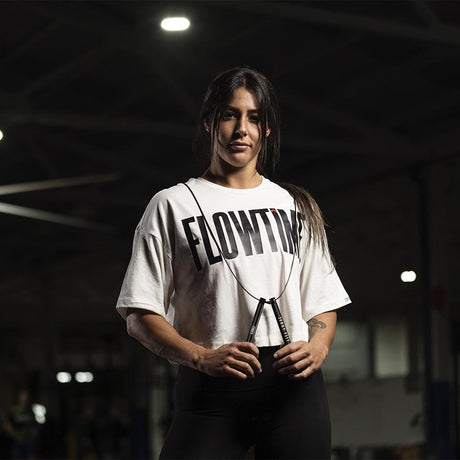 Camiseta Chica Crop Top Flowtime - COREX SPORT FITNESS