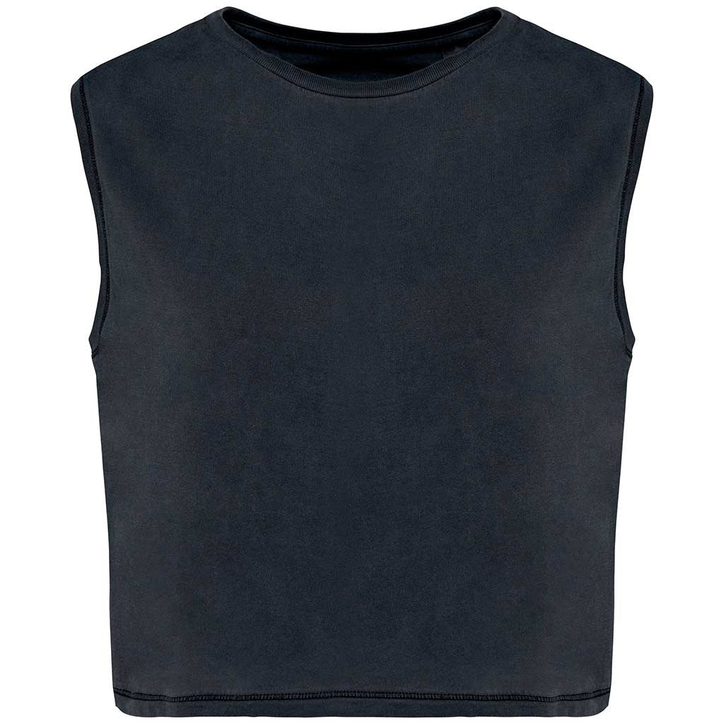 Camiseta Crop Chica Orgánica 165 Sin Mangas - COREX SPORT FITNESS