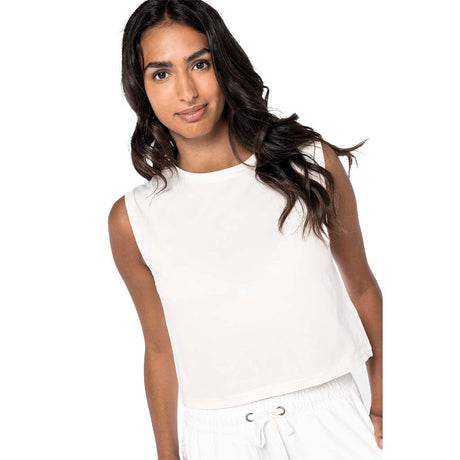 Camiseta Crop Chica Orgánica 165 Sin Mangas - COREX SPORT FITNESS