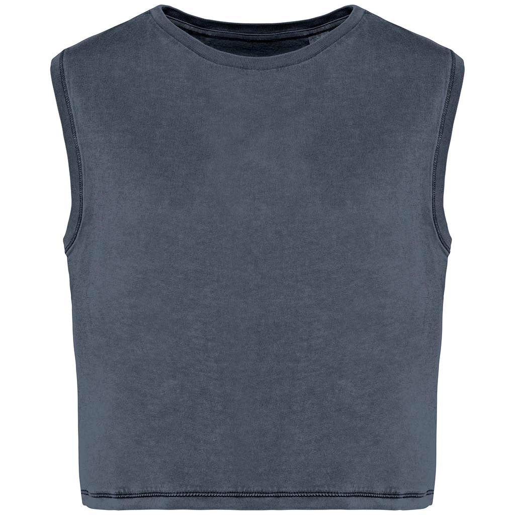 Camiseta Crop Chica Orgánica 165 Sin Mangas - COREX SPORT FITNESS